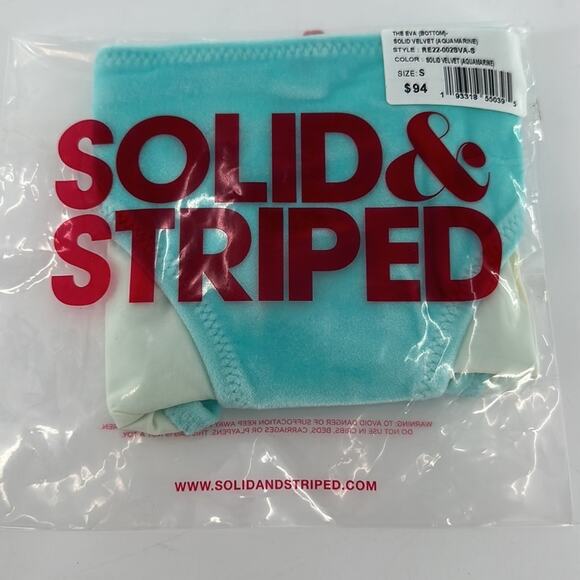 Solid & StripedThe Eva Velvet Bikini Bottom | SMALL - Picture 2 of 8